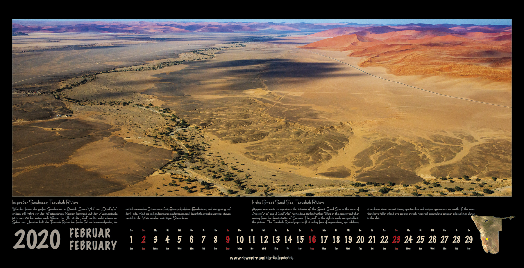 Niebel 2019 Kalenderblatter Namibia 2020 02